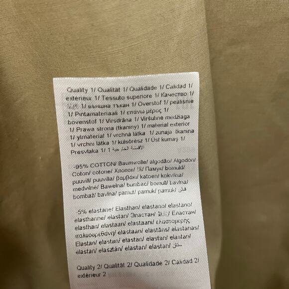 NWT Escada Button Up Cotton Blend Midi Shirt Dress Sand Dune Womens 46 / US 16 - Picture 11 of 12